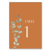 テラコッタユーカリプタデコテーブル番号記号 テーブルナンバー (裏面)