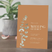 テラコッタユーカリプトゥスデコウェディングレセプション 招待状