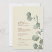 テラコッタユーカリプトゥスデコオールインワン結婚ズ 招待状 (裏面)