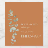 テラコッタユーカリプトゥスデコブライデスメイド提案 ワインラベル (シングルラベル)