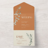 テラコッタユーカリプトゥスデコ結婚ズ オールインワン招待状 (内側)