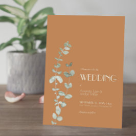 テラコッタユーカリプトゥスデコ結婚式招待状 招待状