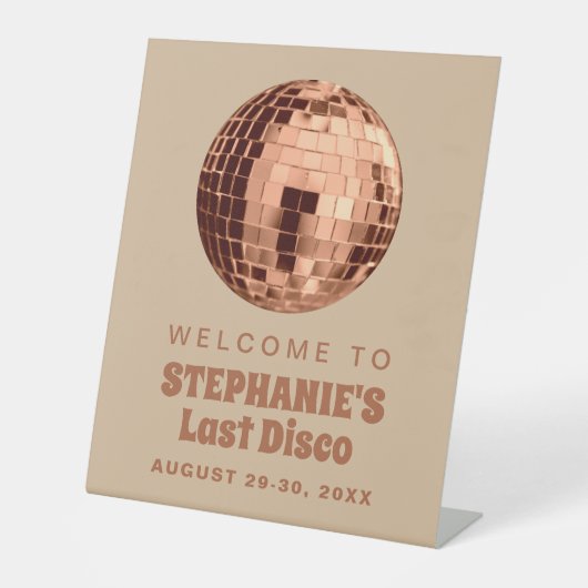 テラコッタラストディスコバチェロレッテ週末 台座サイン (正面)