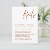 テラコッタラストバーントオレンジ詳細エンクロージャカード エンクロージャーカード (スタンド正面)