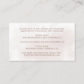 テラコッタラストフラワーズボホ秋の結婚式詳細 エンクロージャーカード (裏面)