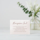 テラコッタラストフラワーズボホ秋ハネムーンファンド エンクロージャーカード (スタンド正面)