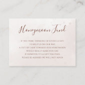 テラコッタラストフラワーズボホ秋ハネムーンファンド エンクロージャーカード (正面)