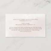 テラコッタラストフラワーズボホ秋宿泊施設 エンクロージャーカード (裏面)