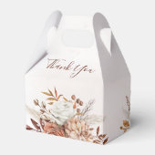 テラコッタラストフラワーズボホ秋結婚葉 フェイバーボックス (裏面サイド)