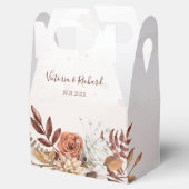 テラコッタラストフラワーズボホ秋結婚葉 フェイバーボックス (オープン)