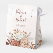 テラコッタラストフラワーズボホ秋結婚葉 フェイバーボックス (裏面サイド)