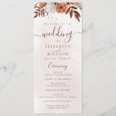 テラコッタラストフラワーズボホ秋結婚葉 プログラム (正面)