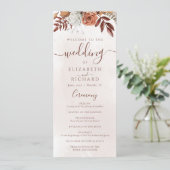 テラコッタラストフラワーズボホ秋結婚葉 プログラム (スタンド正面)