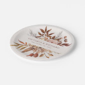 テラコッタラストフラワーズボホ秋葉 ペーパープレート (アングル)