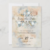 テラコッタラストフラワーズボホ自然秋葉 招待状 (正面)