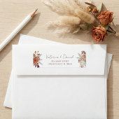 テラコッタラストフローラボホ紅葉結婚ズ ラベル