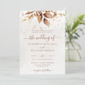 テラコッタラストボホ秋リーフ結婚ズ 招待状 (スタンド正面)