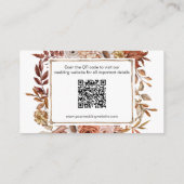 テラコッタラストボホ結婚フローラ詳細 エンクロージャーカード (裏面)