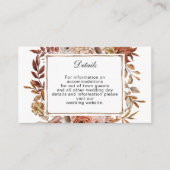 テラコッタラストボホ結婚フローラ詳細 エンクロージャーカード (正面)