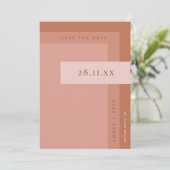 テラコッタラスト&バーントオレンジボホミニマリスト セーブザデート (スタンド正面)