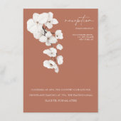 テラコッタラモダンキッズウェディングレセプション エンクロージャーカード (正面)