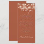 テラコッタラ結婚イツサンキュー座席表 メニュー (正面/裏面)