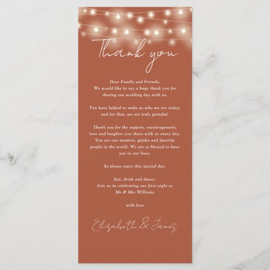 テラコッタラ結婚イツサンキュー座席表 メニュー (正面)