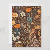 テラコッタリトルカボチャ秋ベビーシャワー 招待状 (裏面)