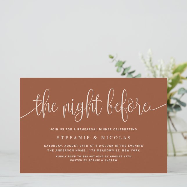 テラコッタリハーサルディナーの前の夜 (スタンド正面)