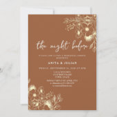 テラコッタリハーサルディナーの前の夜 招待状 (正面)