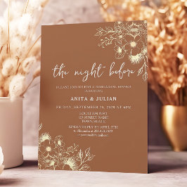 テラコッタリハーサルディナーの前の夜 招待状