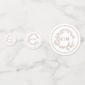 テラコッタリーピークレストモノグラム結婚ズ コンフェッティ (裏面)