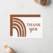 テラコッタレインボーありがとうノートカード ノートカード (正面/裏面インサイチュ)