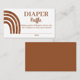 テラコッタレインボーおむつラッフルエンクロージャカード エンクロージャーカード