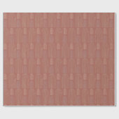 テラコッタレインボーミッドセンチュリーシックパターン ラッピングペーパー (フラット)