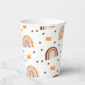 テラコッタレインボーメスオネダーフル誕生日 紙コップ (裏面)