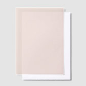 テラコッタレッド無地のカラー結婚ズライナー ベラム紙招待状 (オフセット)