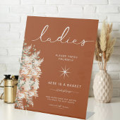 テラコッタレディースバスバスケットエレガントな結婚式 台座サイン