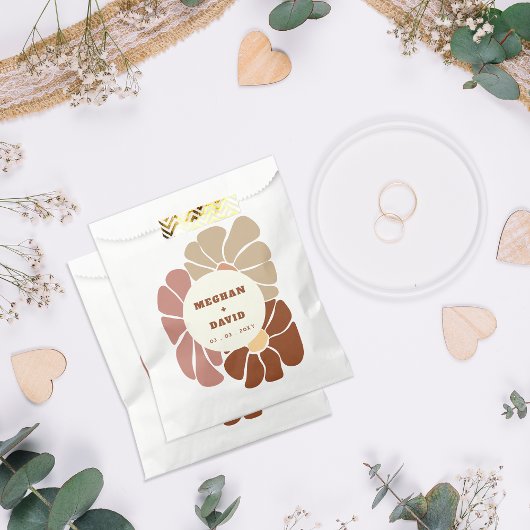 テラコッタレトログルーヴィボホシックフローラ結婚ズ フェイバーバッグ