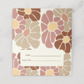 テラコッタレトログルーヴィボホシックフローラ結婚ズ プレイスカード (外部開封)