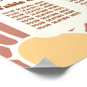 テラコッタレトログルーヴィボホ結婚の座席 ポスター (角)