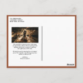 テラコッタレトロタイポグラフィ結婚ズサンキューユー ポストカード (裏面)