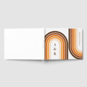 テラコッタレトロボホレインボー70s結婚ズモノグラム ゲストブック (全面)