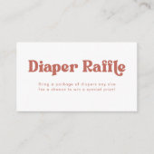 テラコッタレトロ型おむつラッフルエンクロージャカード エンクロージャーカード (正面)