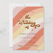 テラコッタレトロ70結婚sの 招待状 (正面)