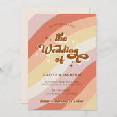テラコッタレトロ70結婚sの 招待状 (正面/裏面)