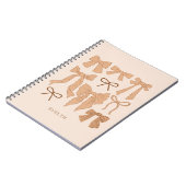 テラコッタロマンチック弓 ノートブック (左側)