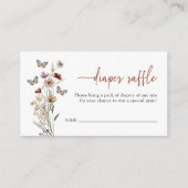 テラコッタワイルドフラワーおむつラッフル エンクロージャーカード (正面)