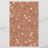 テラコッタワイルドフラワーズアーチブライダルシャワーゲーム (裏面)