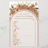 テラコッタワイルドフラワーズアーチブライダルシャワーゲーム (正面)